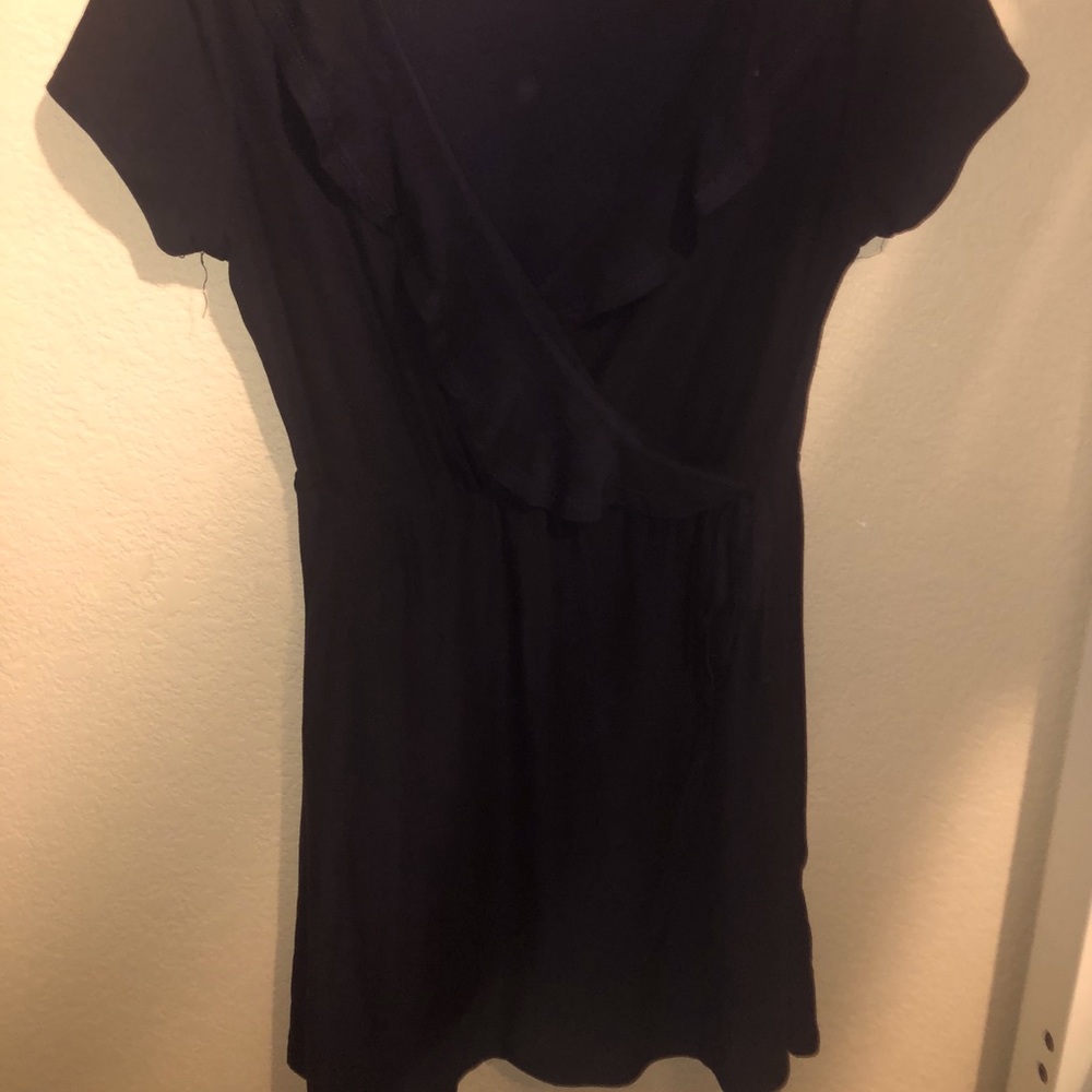 Ruffle wrap dress
